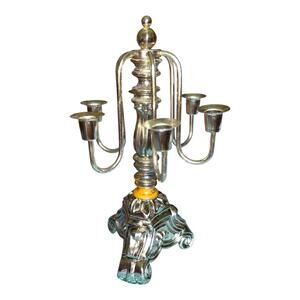 Vintage Rubel 6-Arm Baroque Revival Candelabra